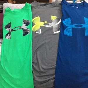 Bundle of three Under Armour short sleeve tees.